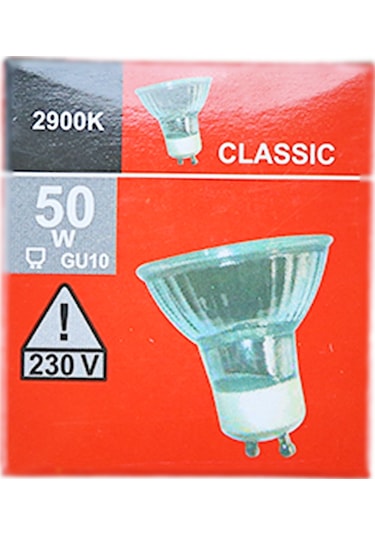 Liğtex 50W 230V 3000K GU10 Halojen Çanak Ampul