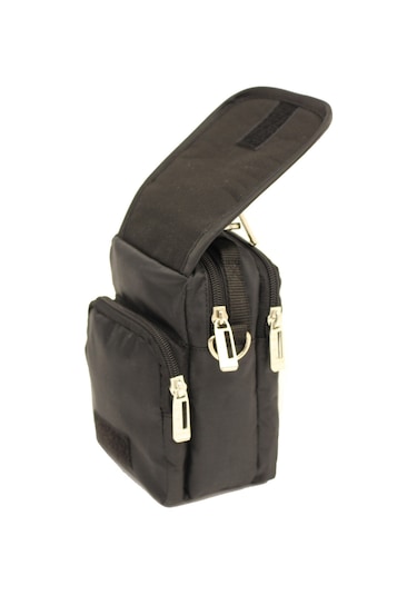 Seventeen 3450 Polyester Kumaş, Omuz Askılı, Kulplu, Erkek Portföy Çanta Siyah