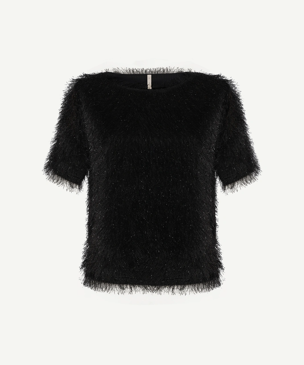 Yargıcı Kayık Yaka Kısa Kollu Bluz 25kkbl6003x 001 Siyah