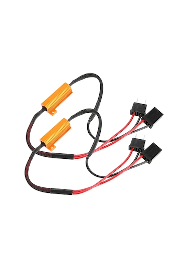 Springsun H7 12v 50w 8ohm Led Dekoder 2 Adet - Flaş/error Sorunu Olmadan, Hızlı Başlangıç, Plug & Play, Abs+metal Malzeme