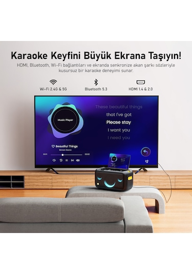 Ikarao Break X1 460 W 13.3" Karaoke Bluetooth 5.3 Hoparlör Seti