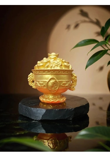 Basket Feng Shui Para Peçetesindeki Zenginlik Kabı 252257293