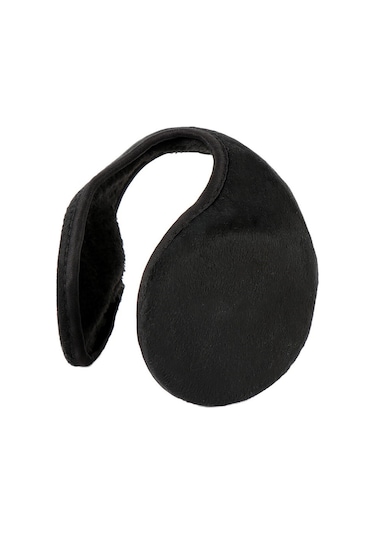 Kışlık Polar Parmaksız Eldiven Bere Boyunluk Kulaklık 4'lü Set Siyah