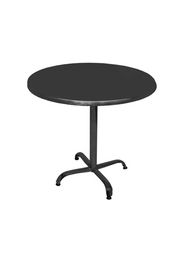 Bey Mobilya 532009821 Indigo Werzalit Yuvarlak Mutfak Masası 90 CM Çap Esb - Siyah