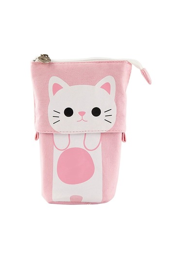 Teleskopik Kanvas Kalem Kutusu, 2 Mürekkepsiz Dolma Kalemli Ayaklı Kalem Kutusu, Erkek, Kız, Öğrenci Ve Ofis Malzemeleri İçin Kalem Kutusu Diğer