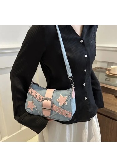 Novahub Çok Renkli Sütyen Üzeri Süt Koltuk Altı Çantası Kadın Moda Omuz Çantası Çok Renkli