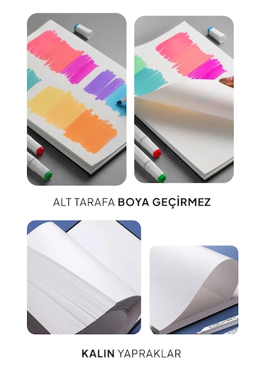 Albatros Profesyonel 36 Yapraklı Marker Çizim Defteri