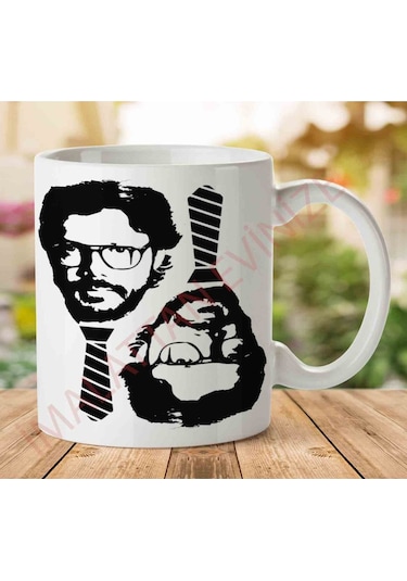 1-1155 O Professor La Casa De Papel İki Tarafı Baskılı Kupa Bardak.jpg