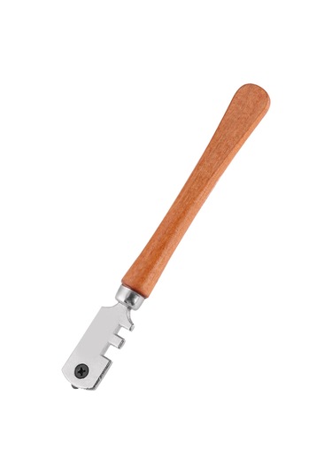 Ximistore9 Ahşap Saplı 6 Tekerlekli Cam Kesici - Karbür Tekerlekli, 4-10mm Kalınlığa Uygun, Hızlı Ve Pürüzsüz Kesim