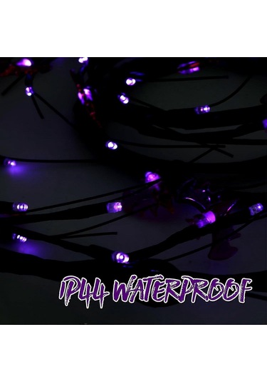 6ft 54led Cadılar Bayramı Söğüt Ağacı Dalı Işıkları Ip44 Su Geçirmez Led Sarmaşıklar Zamanlayıcı 8 Mod Pil İle Çalışan Kendin Yap Sarmaşıklar Işık Şeridi Dekorasyonları Dal Çok Renkli