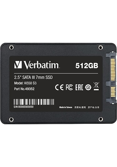 Verbatim Vi550 S3 2.5" 512 GB SATA 3 SSD