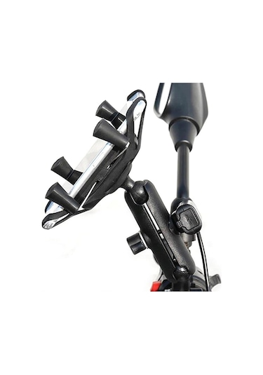 Motowolf Usb Şarj Soketli Ayna Bağlantılı Telefon Tutucu (548568346)