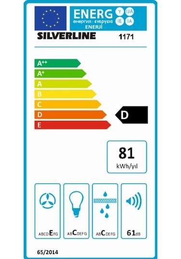 Silverline 1171 Astec Gömme Aspiratör Inox