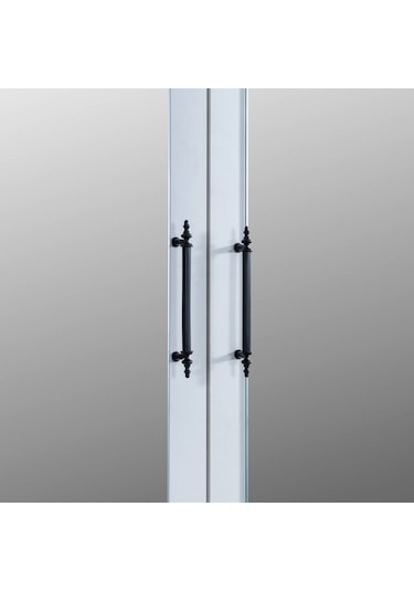 Gardırop, Blesk Hera 4 Kapaklı, Aynalı Çekmeceli Dolap Çok Renkli