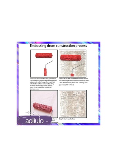 Fosenze 7 İnç Krokodil Desenli Rulo: Duvar Boyama Aleti, G硅藻泥 Ve Sanat Boyası İçin Basma Teknigi Araci