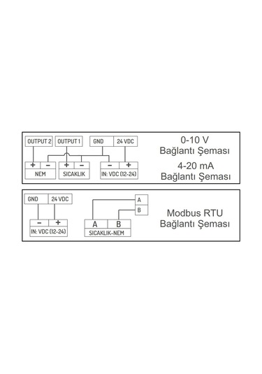Ems St-241 ,24vdc 4..20ma Kanal Tip Isı-nem Sensör