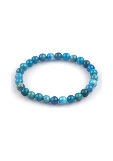 Apatit Doğal Taş Bileklik 6mm Küre Kesim Çok Renkli