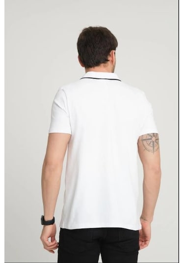Alexander Gardi Alexandergardı Polo Yaka T-shirt E22-70500 Beyaz