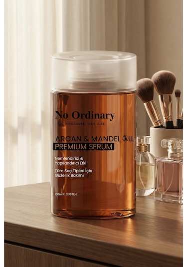 Premium Argan & Mandel Içerikli Doğal Saç Bakım Yağı & Serum 100ml