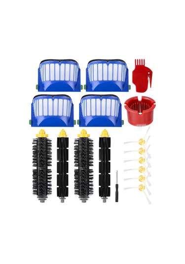 Xurunkeji İrobot Roomba 600 Serisi 605 606 Ve 500 Serisi 564 585 595 İçin Yedek Parça Fırçalar, Filtre, Fırça Aksesuar Seti