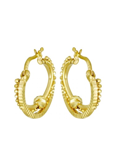 Altın Halka Küpe T078944 Sarı Altın