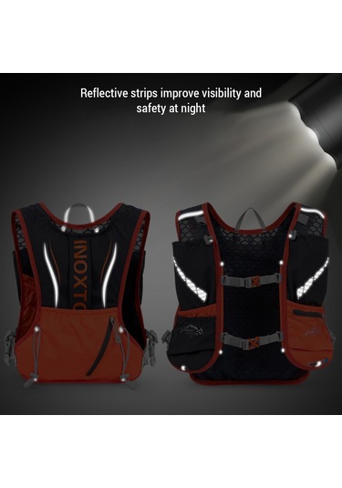 Inoxto-5l Hidrasyon Yeleği Sırt Çantası Su Koşu Yeleği Paketi, Mavi