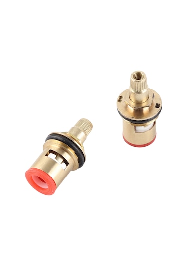 Vkemall 10 Adet Porselen Kromlu Paspas Krom Valf Çekirdeği, Ev, Mutfak, Lavabo Paspas Tamiri İçin Dayanıklı Bakır Malzeme, Su Tıkanıklığını Önleyen Tamir Seti Diğer