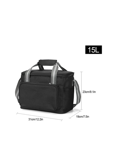 Symbee 15l Büyük Kapasiteli Sıcak-sojuk İzleyen Oxford Bezi Çanta, Su Geçirmez Peva İç Çekmece, Kamp-piknik-doğa Seyahatleri İçin Kırmızı