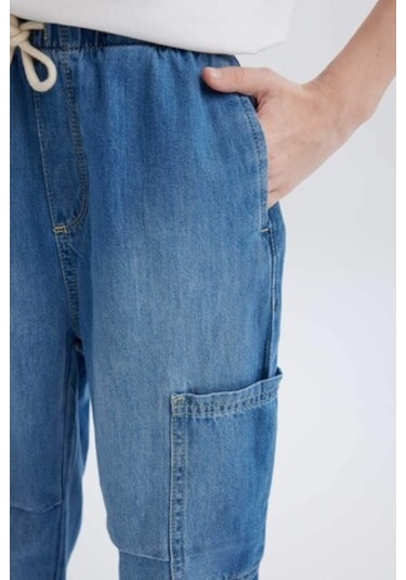 DeFacto Erkek Çocuk Paraşüt Jean Pantolon D6648A825SPNM28