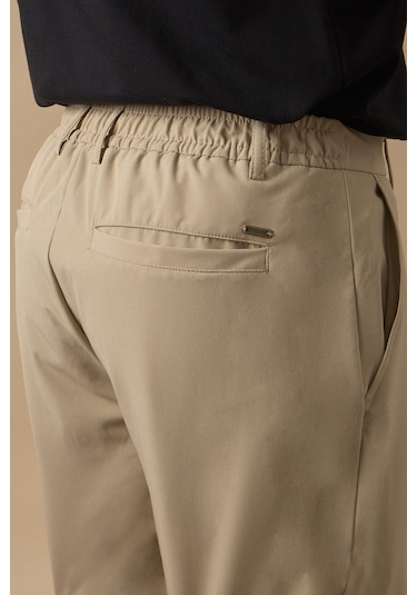 Braccas Erkek Bej Jogger Fit Şort Bej