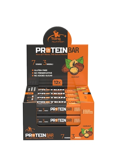 Torq Nutrition Protein Bar Fındık (12 adet)