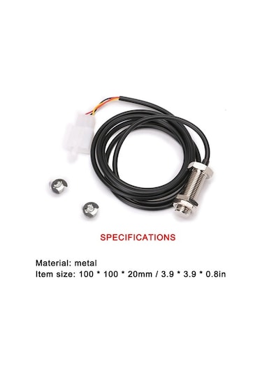 Fortunelane Motosiklet Atv Hızı Devir Ölçer: Dayanıklı Bakır Sensör + Mıknatıslar - Yüksek Hassasiyetli