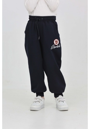 Toontoy Erkek Çocuk 98 Nakışlı Eşofman Alt Lacivert