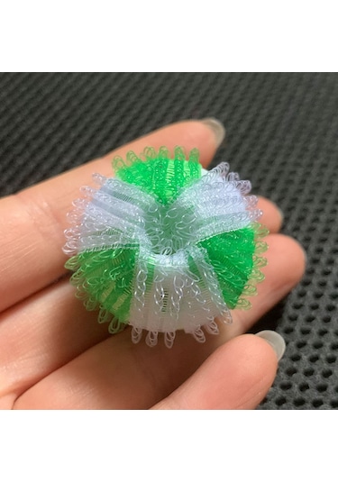 Yunboo 6 Adet Yeşil 3.5cm Abs Pratik Çamaşır Masası Topları - Saç Ve Telliği Temizler, Çamaşırları Çabuk Kurutur, Çıplaklıkları Azaltır Beyaz - Yeşil