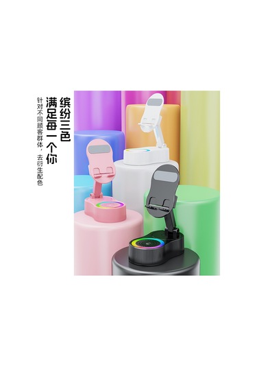 Endüksiyonlu Cep Telefonu Tutucu Güç Bankası Bluetooth Hoparlör