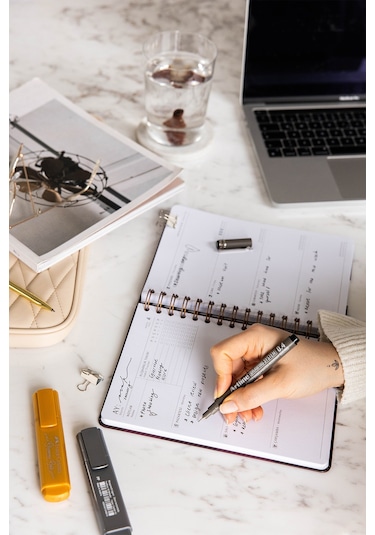 A5 Spiralli Süresiz Planlayıcı Ajanda Leopar - 15x21 Leopar