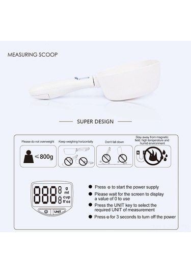 Reedark Led Ekranlı 250ml Evcil Hayvan Mama Ölçek Kaşığı - Abs Malzeme Çok Renkli