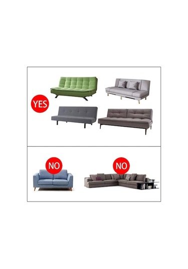 Novahub Kolay Takılan Kolsuz Koltuk Kılıfı - Esnek Kumaş, Lekelere Karşı Koruma 160-190cm Siyah Siyah