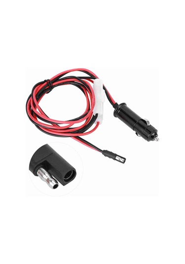 Moveevo Motorola Gm3188/gm3688/gm1280 İçin 12v Araç Radyo Güç Kablosu - Sigara Çakmak Adaptörü, 1.5m Uzunluk, Dayanıklı Abs + Tel Telli
