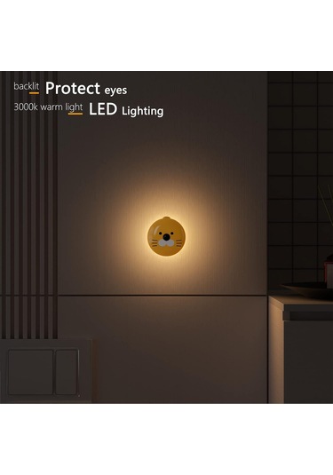 Gece Lambası, Şarj Edilebilir Hareket Sensörlü Gece Lambası, Manyetik, Zqkla