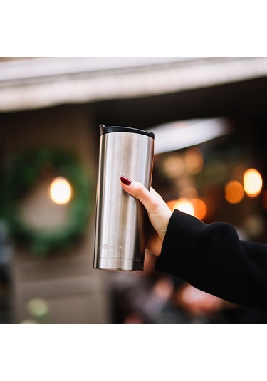 Qwetch QM6000 Isı Yalıtımlı 470 ML Termos Mug - Metalik