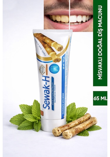 Misvaklı Alkolsüz Diş Macunu 65 Ml Doğal Ağız Ve Diş Temizliği