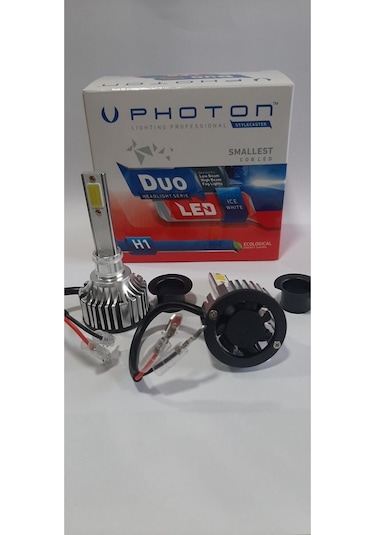Megamarket06 2023 En Yeni Seri H1 Duo Led Xenon Şimşek Etkili Beyaz Zenon H1