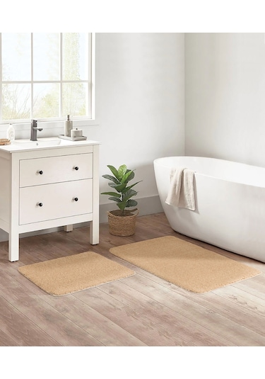 Koza Home Mino Kaydırmaz Taban Bej Banyo Paspası Bej