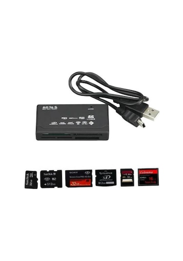 Çoklu Kart Okuyucu All İn 1 Cf Micro Sd Sd Mini Sd Sd Hc Card Reader