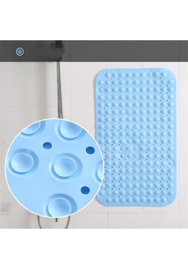 Shineyee Pvc Banyo Kaymazlık Matı - Otel Havuz Banyo Koltukları İçin Süction Cuplu, Toplumlu Ayak Taşı Masajlı, Çevre Dostu, Mor, 35x70cm Diğer