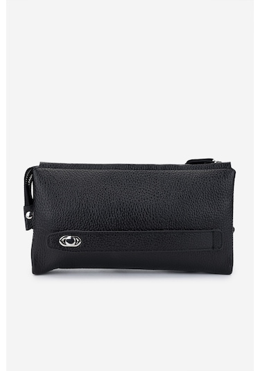 Valmenti Erkek Hakiki Deri Siyah Floter El Çantası 147 892 Erk Cnt Y25 Sıyah Fltr Siyah