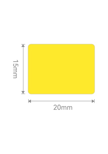 Niimbot Pl20x15mm 355 Adet Sarı Etiket M2 1
