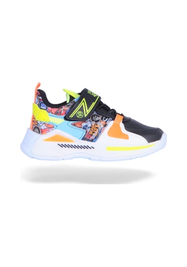 Mp 242-3325ft Syh-sarı Erkek Çocuk Spor Ayakkabı Siyah