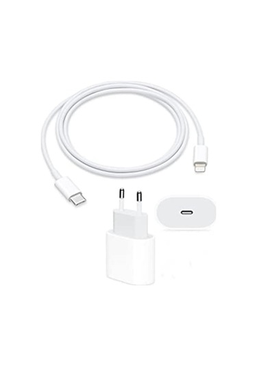 iOS iPhone Uyumlu Tüm Serilerle Hızlı Şarj Aleti Kablo Adaptör Set iPhone 11/12 / 13 / Pro/Pro Ma